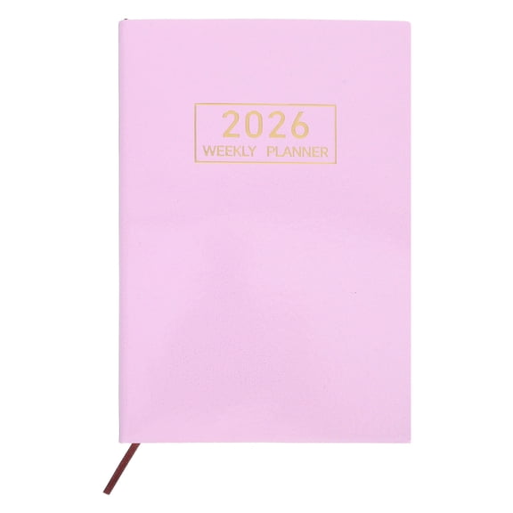 UPOUART 2026 Weekly Planner Notebook with PU Cover, Portable Journal for Writing and Organizing Your Schedule