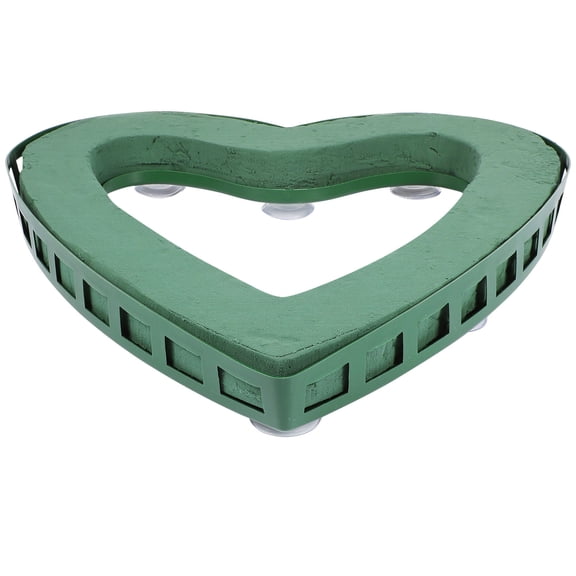 UPOUART Plastic Heart-Shaped Flower Rack with Suction Cup for Wedding and Party Floral Arrangements