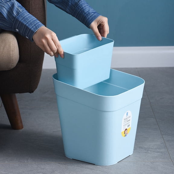 UPOUART Sky Plastic Storage Bucket for Kitchen, Bathroom, Office - Multi-Purpose Organizer Container