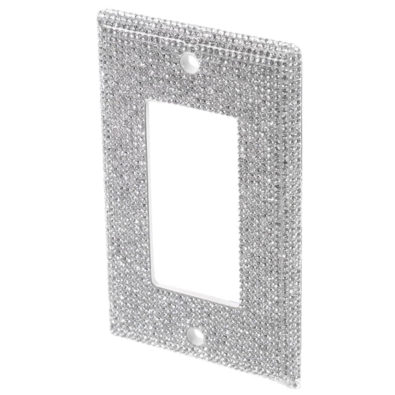 UPOUART Plated Mirror Outlet Cover Plate with Design for Wall Socket and Decorative Lighting