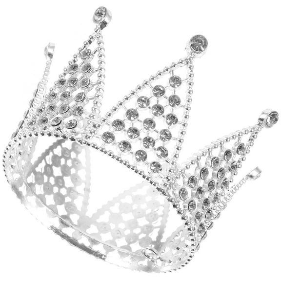 UPOUART Plated Wedding Tiara Round Crown for Bride Lightweight Durable Material