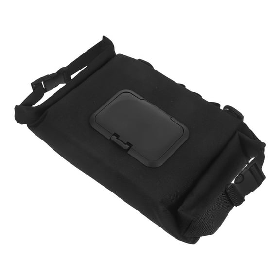 UPOUART Reusable Wipes Dispenser Bag Black for Camping, Travel, Outdoor Use, Portable and Storage Solution
