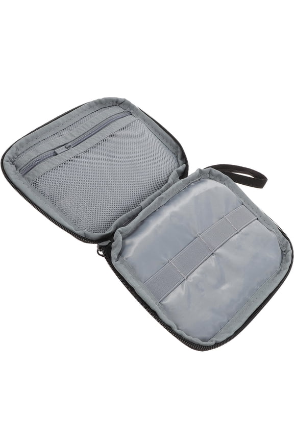 Portable Watch Band Holder Organizer Large Capacity Black Oxford Cloth Storage Bag for Travel