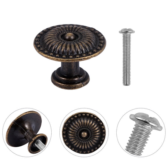 UPOUART Practical Retro Drawer Handles for Cabinet Using Coffee Alloy Pull Knobs 20 Sets