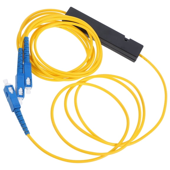 UPOUART Professional Splitters Optical Splitter PVC Yellow 1Pcs for Signal Transmission