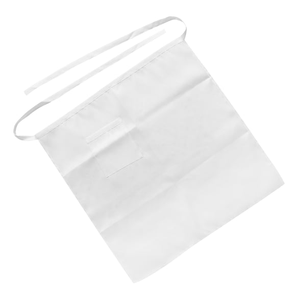 UPOUART White Unisex Bistro Apron with Single Front Pocket, Professional Chef Kitchen Cooking Apron for Men and Women