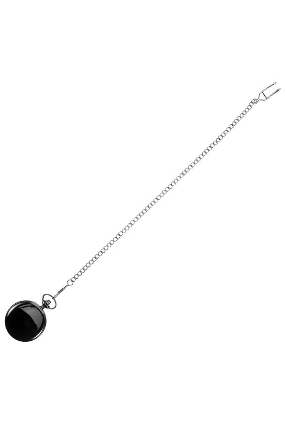 Prop Pocket Watch Classic Style Black Metal for Parties and Special Occasions 1 Set