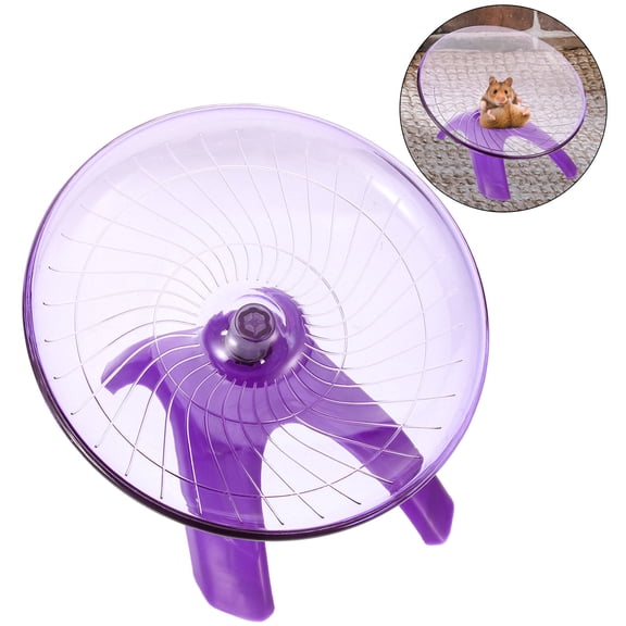 UPOUART Silent Gerbil Wheel in Purple, Ideal for Hamster Fun and Exercise