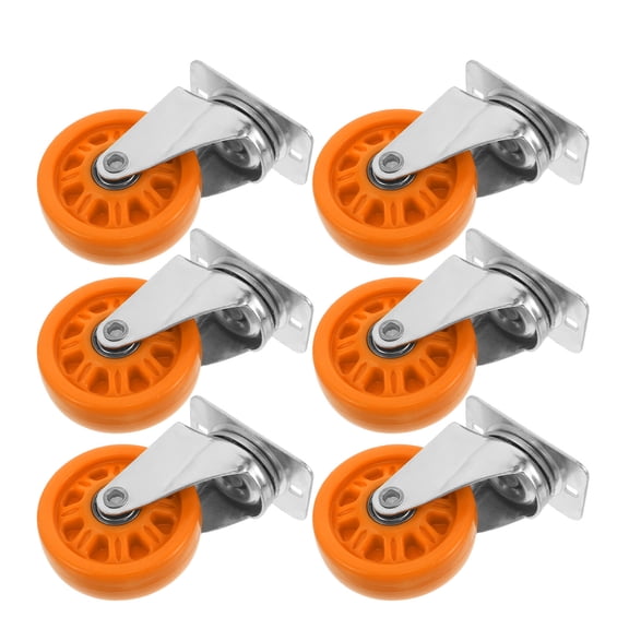 UPOUART Quiet Rolling Nylon Caster Wheel Set for Mechanic Creeper Heavy Duty Smooth Steering