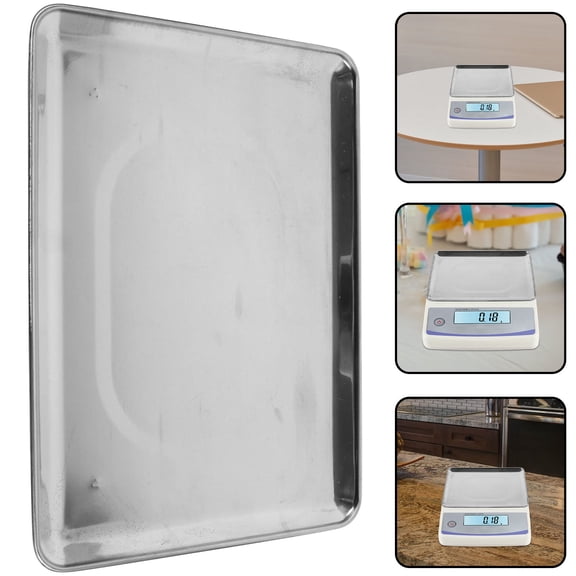 UPOUART Plated Scale Pan Tray for Digital Electronic Scales, Resistant and Replacement Accessory