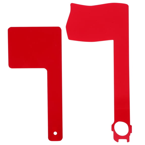 UPOUART Red Acrylic Mailbox Flags with Rotating Design, and Easy to Install, 2-Pack for Home Mailbox Use