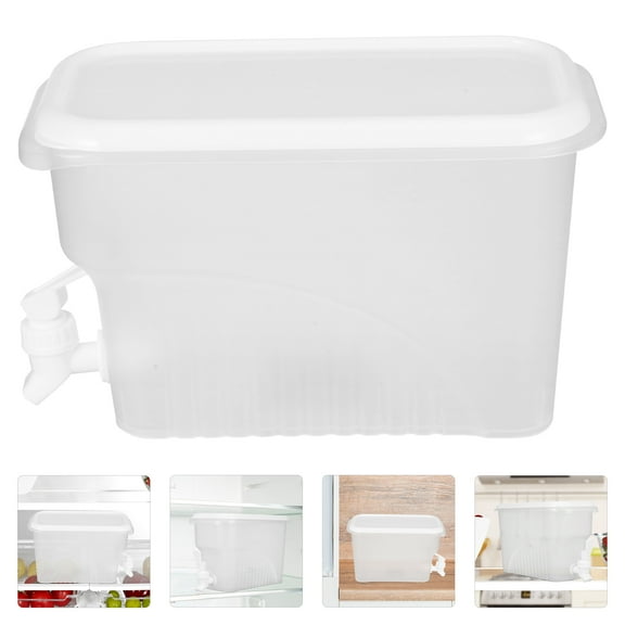 UPOUART Large Capacity Juice Dispenser with PP Material, Airtight Liquid Storage Container for Fridge, Parties, and Everyday Use