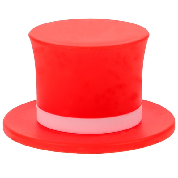 UPOUART Red Hat Silicone Wine Bottle , Leak-Proof Reusable Wine Sealer, Decorative Cap for Bottles
