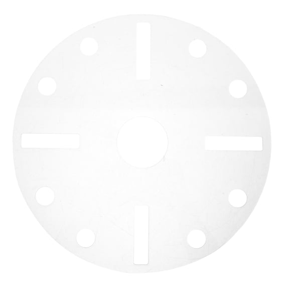 UPOUART Reusable Clear Clock Face Stencil for Precise Alignment in Woodworking and Craft Projects