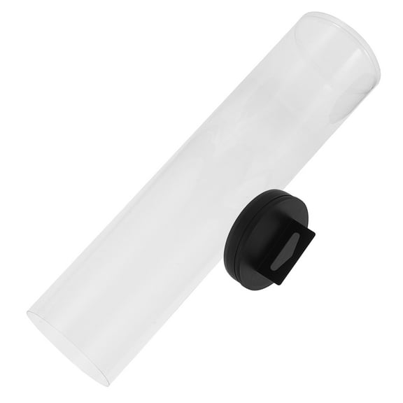 UPOUART Transparent Black PVC Tennis Ball Holder Portable Storage Bottle Durable Tennis Supply Organizer