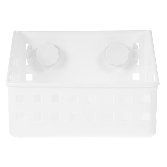 UPOUART Reusable White Rabbit Grass Feeder with Sturdy Plastic Holder for Pet Cages