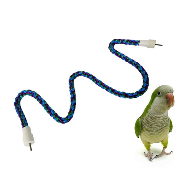 UPOUART Rope Ladder for Parrot Parrot Rope Toy Cotton Rope Assorted Color 1Pcs