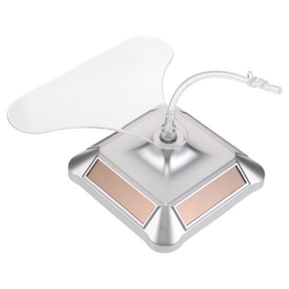 UPOUART Rotating Glasses Display Stand Plated Silver with Multifunctional 360 Degree Rotating Platform