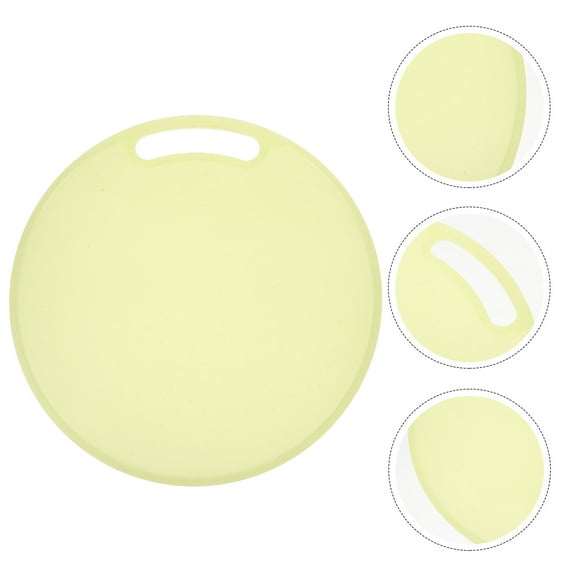 UPOUART Round Light Green Plastic Cutting Board for Kitchen, , Easy to Clean, Non- , Food