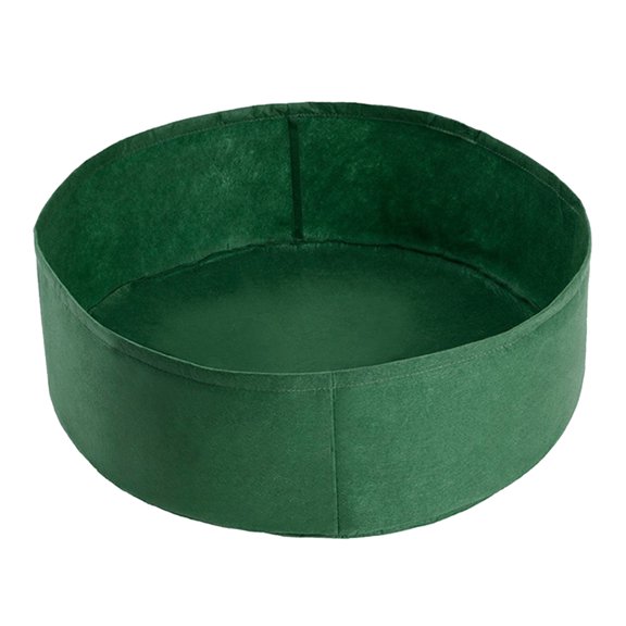 UPOUART Round Garden Planter Felt Planting Pouch with Stretchy Insulating Material Green Color