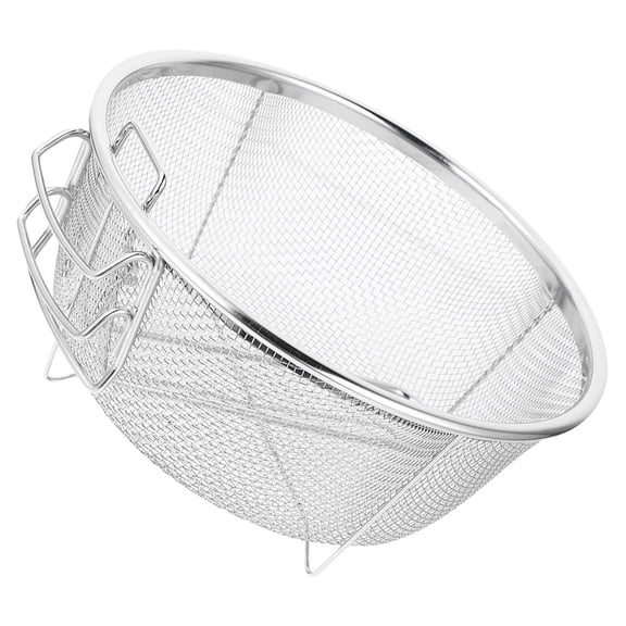 UPOUART Round Wire Fry Basket Stainless Steel Basket for Deep Fryer 1Set