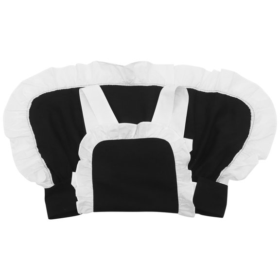 UPOUART Cotton Apron with for Coffee Brewing Protective Women Black 1Set