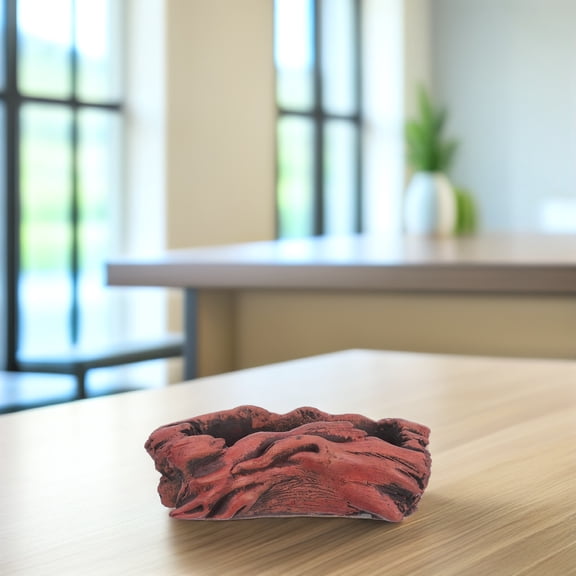 UPOUART Rustic Flower Pot Cement Log Shape Plant Container for Plants 1Pack