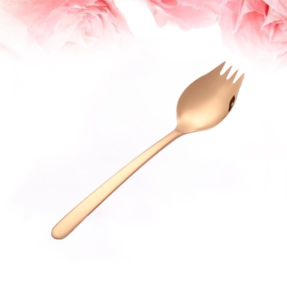 UPOUART Salad Serving Utensils Stainless Steel Spork for Dessert Eating 1Pack