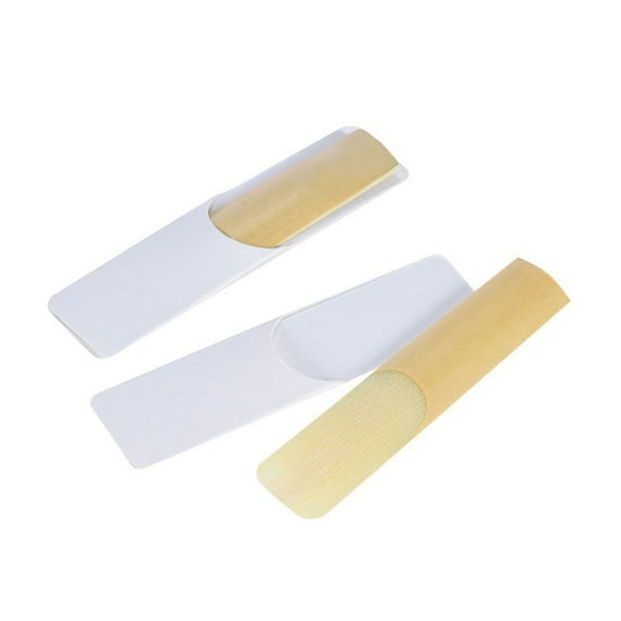UPOUART Saxophone Reeds 10Pcs Light Yellow Bamboo For Saxophone Accessories Performance