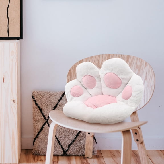 UPOUART Adorable Cat Paw Sitting Cushion Plush Chair Pad Cozy Comfortable Back Support