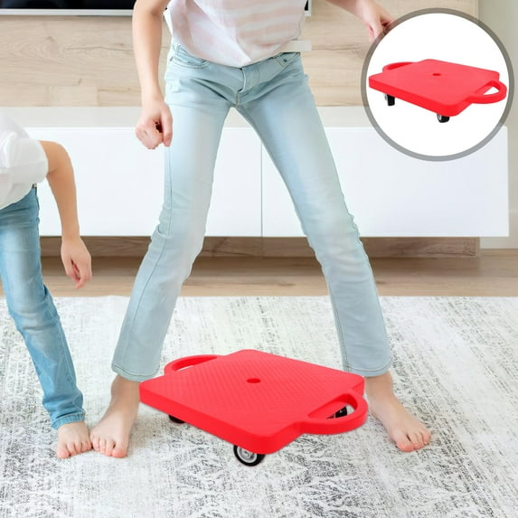 UPOUART Sensory Balance Board with Swivel Wheel Scooter for Kids Coordination and Balance Development Toy