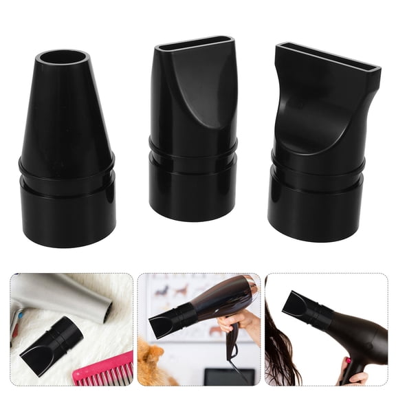 UPOUART Hair Dryer Nozzle Attachment Set for Professional Hair Styling, Black Plastic for Efficient Drying and Precision