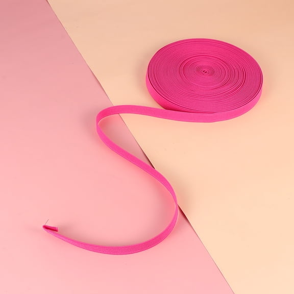 UPOUART Elastic Strap Roll, Thickened Plain Elastic Band for Sewing, Crafting, , and Stretchy, Rosy Color, 1 Roll