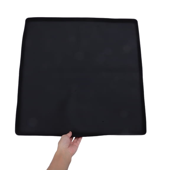 UPOUART Black Silicone Mat for Washing Machine, Refrigerator, Freezer - Floor and Furniture Protector, 1 Piece for Home Use