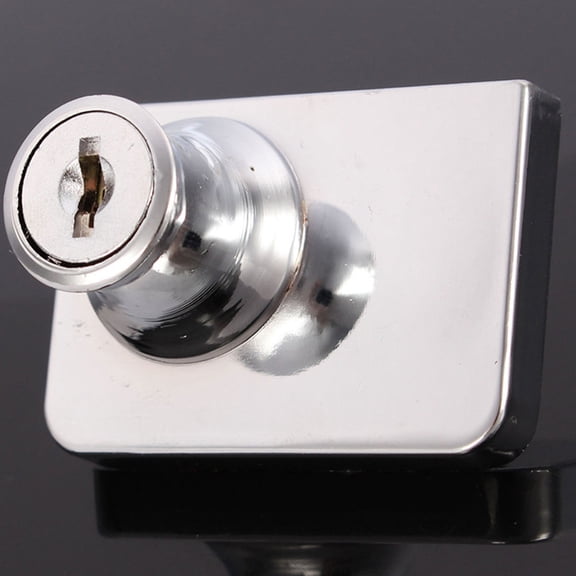 UPOUART Heavy Duty Zinc Alloy Glass Door Lock Set, Installation, Finish, Easy to Install, Secure Locking Solution