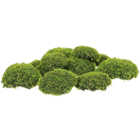 UPOUART Artificial Moss Rocks 12Pcs Green Foam Plastic Decorative Moss Stones for Landscaping