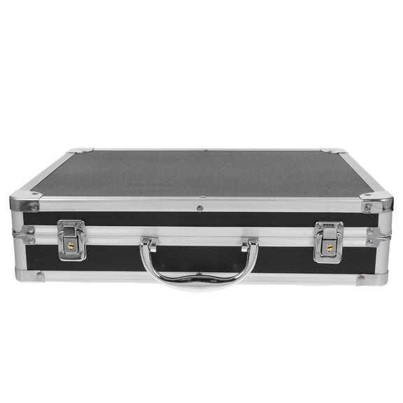 UPOUART Small Briefcase Aluminium Alloy Case Portable Black Storage Solution 1Pack