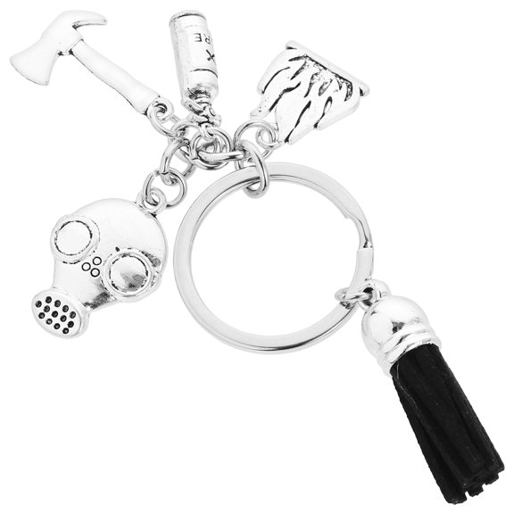 UPOUART Small Fire Extinguisher Key Chains Zinc Alloy 1Pack Keychain Accessory for