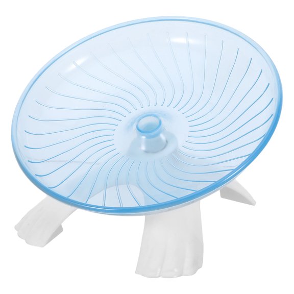 UPOUART Small Pet Silent Exercise Wheel in Blue with Effortless Rotation and Stability