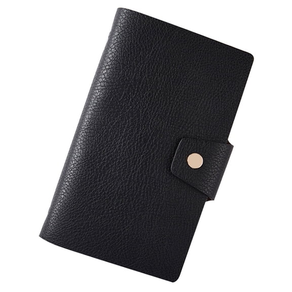 UPOUART Small Pocket Notepad Black Lined Notebook for Business and Daily Notes