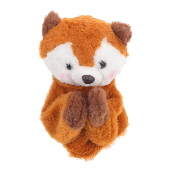 UPOUART Soft Brown Stuffed Boxing Hand Puppet with Sound for Creative Story Telling