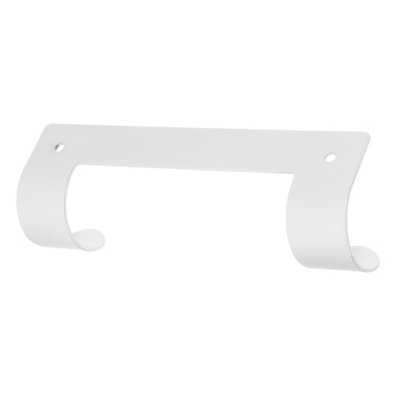 UPOUART White Wall-Mounted Ironing Board Holder with Support Bracket for Space Saving and Organized Laundry Room Storage
