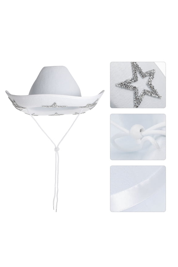 Sparkling Hat with Adjustable Comfortable Chin Strap for Women and Men