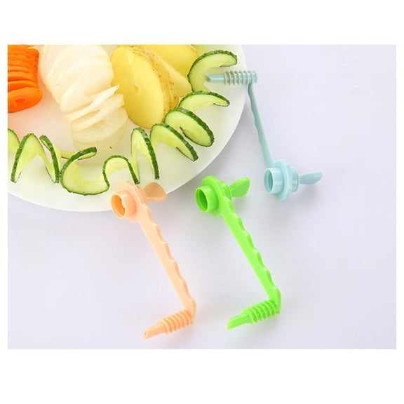 UPOUART Vegetable Spiralizer Slicer Kitchen Tool ABS Curl Cutter for Veggies Home Use 1 Set