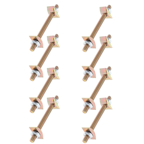 UPOUART Stainless Steel Bed Frame Hardware Connector Kit 8PCS Heavy Duty Furniture Bolts for DIY Projects