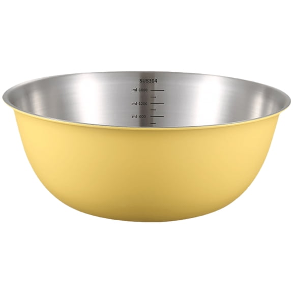 UPOUART Stainless Steel Food Container for Cooking Household Cream Yellow 1Pack