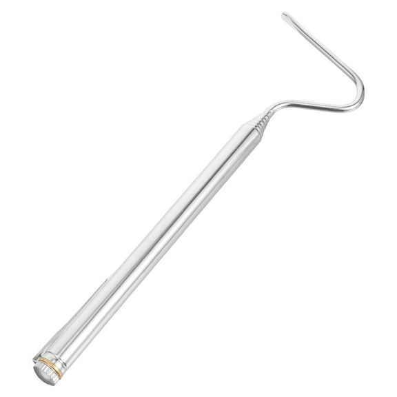 UPOUART Stainless Steel Reptile Hook Professional Snake Catcher Tool for Safe Handling Silver 30.5 Inch