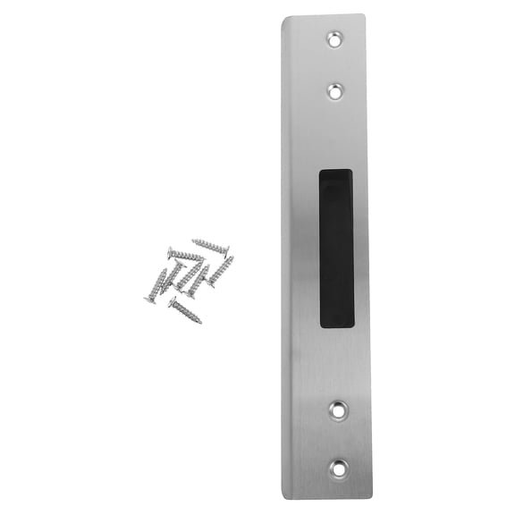 UPOUART Stainless Steel Door Latch Guard Strike Plate for Wooden Doors, Finish, Easy to Install Security Hardware