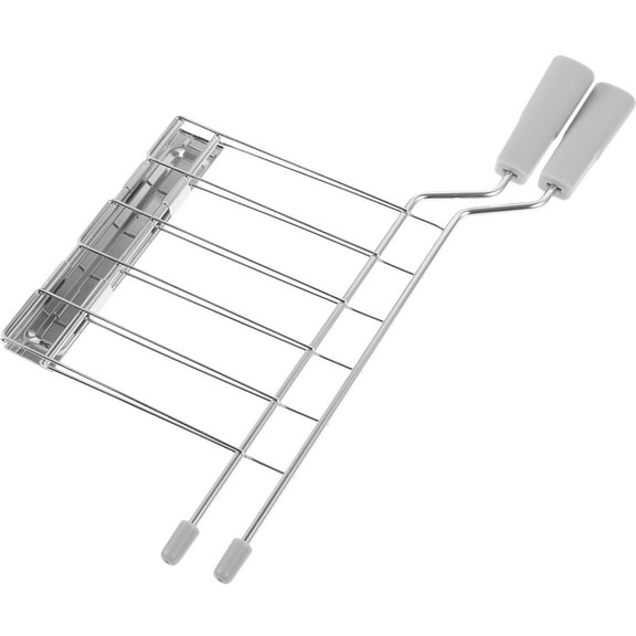 UPOUART Stainless Steel Toaster Warming Rack for Bread and Sandwiches with Anti-Scald Safety Design in Grey