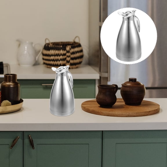 UPOUART Stainless Steel Water Bottle Pot Insulated Thermal Flask for Home Use 1Set